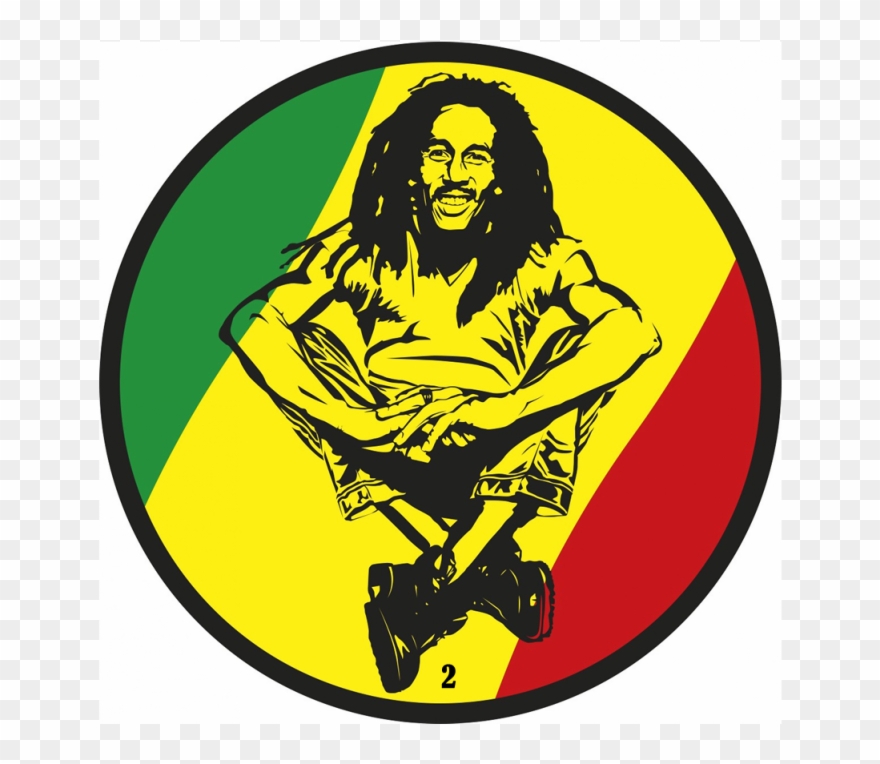 40 Adesivos Personalizados Redondo Bob Marley Clipart