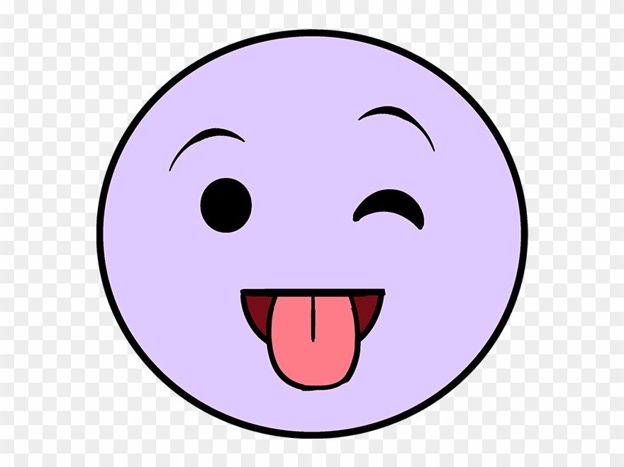 How To Draw Tongue Out Emoji Clipart