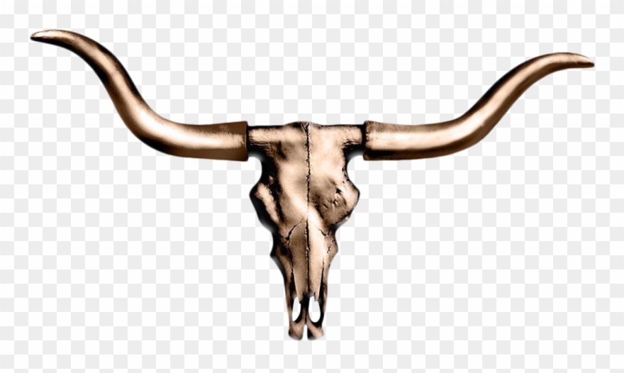 Wall Charmers Faux Carved Metallic Bronze Texas Longhorn Clipart