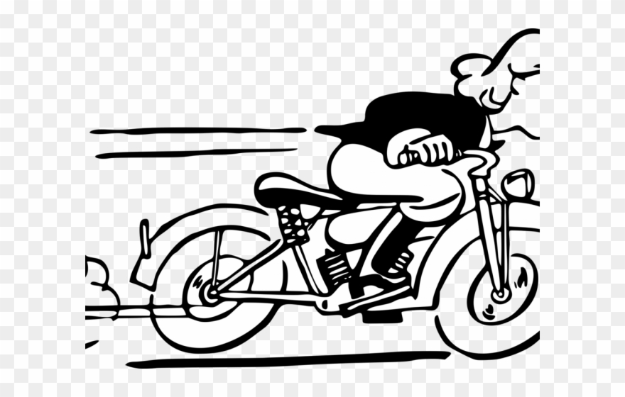 Rider Clipart Motorcycle Driver - Png Download