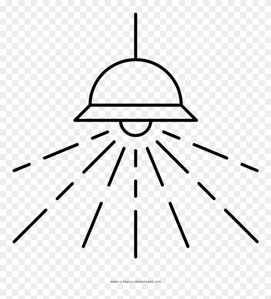 Chandelier Coloring Page Clipart