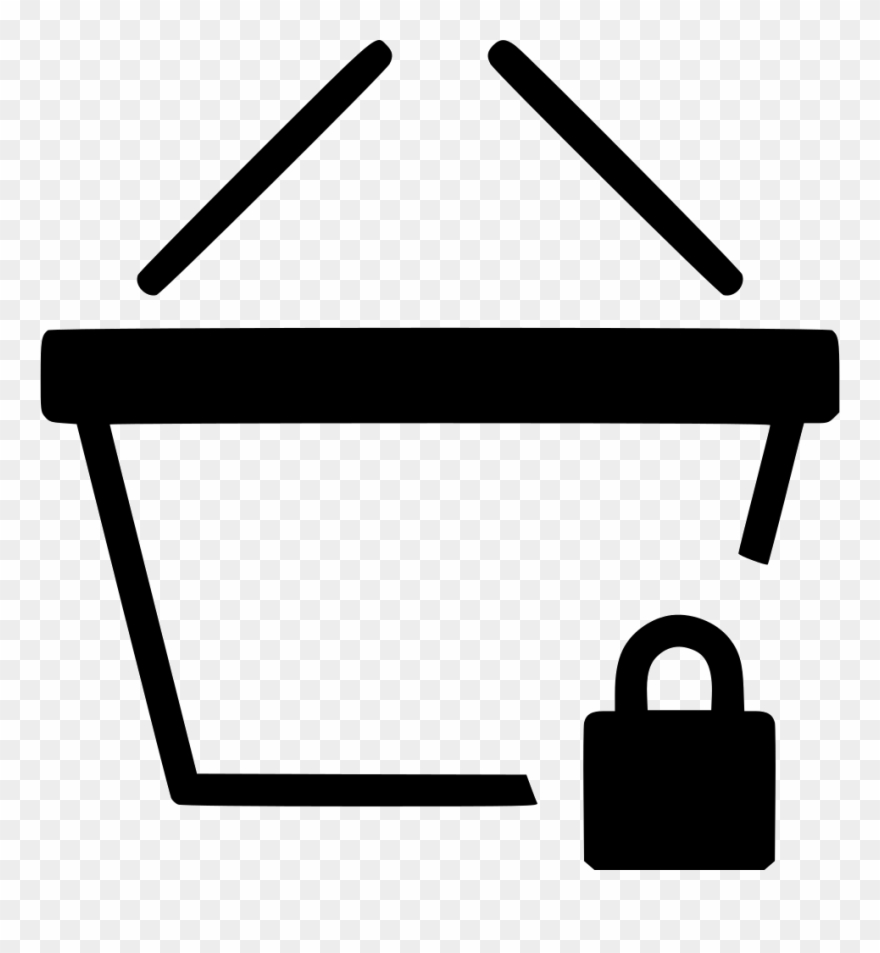 Basket Shop Buy Lock Secure Comments Clipart
