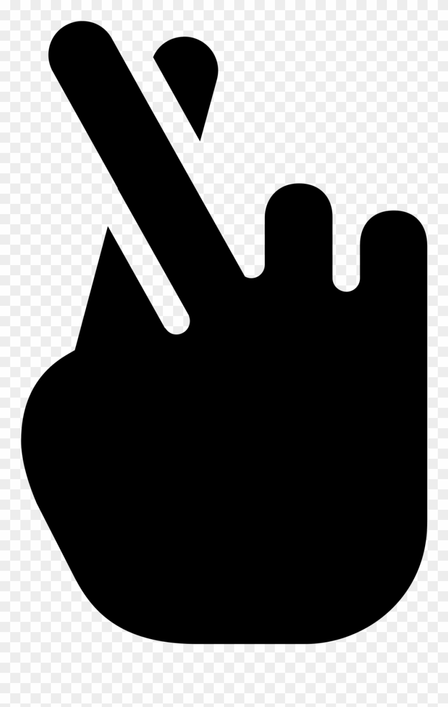 Fingers Crossed Filled Icon Free Download Png And Vector Clipart