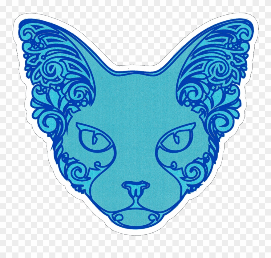 Blue Sphinx Cat Clipart