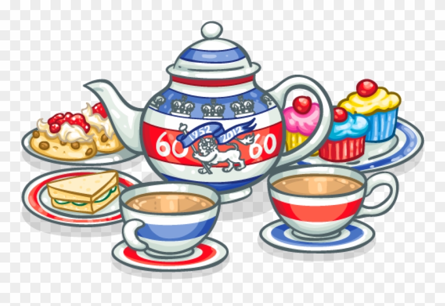 Clip Art Cream Tea Coffee Scone Clip Art - Png Download