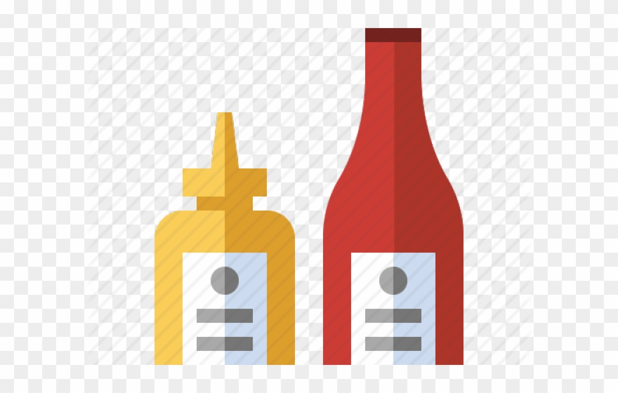 Grill Clipart Ketchup Mustard - Png Download