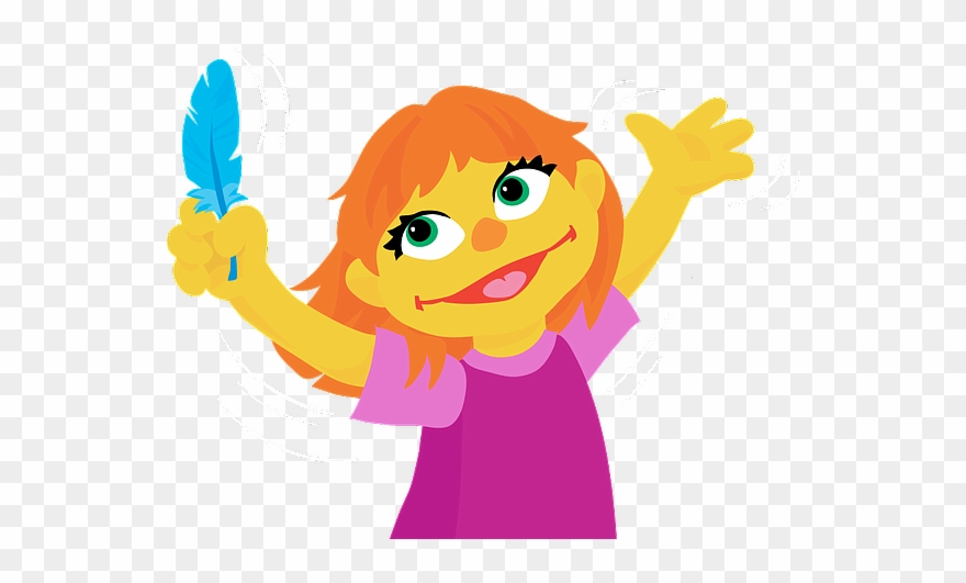 Julia Is Described By The Sesame Workshop As "a Preschool Clipart