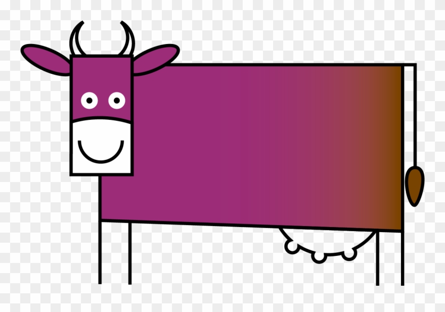 Purple Cow Clipart