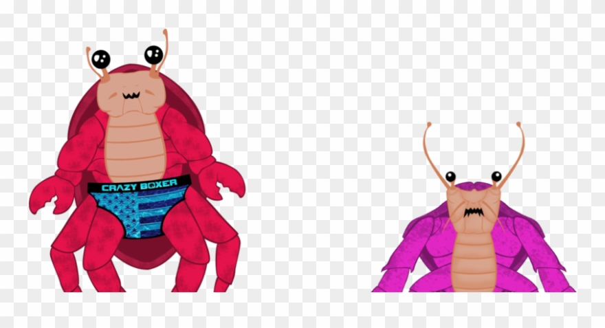 171022 Crab People Pink Red Clipart