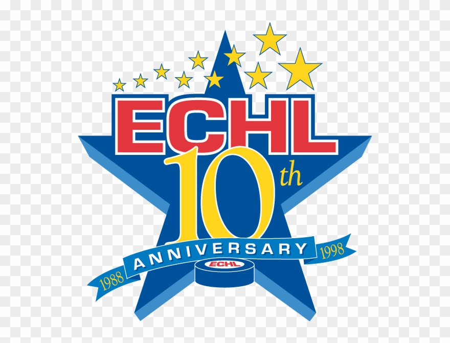 East Coast Hockey League Anniversary Logo Clipart