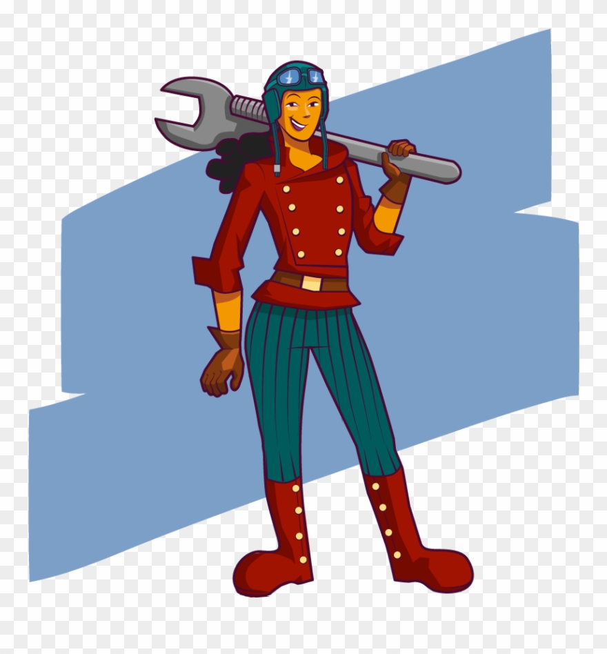 Steampunk Character Concept Art Evi Clipart