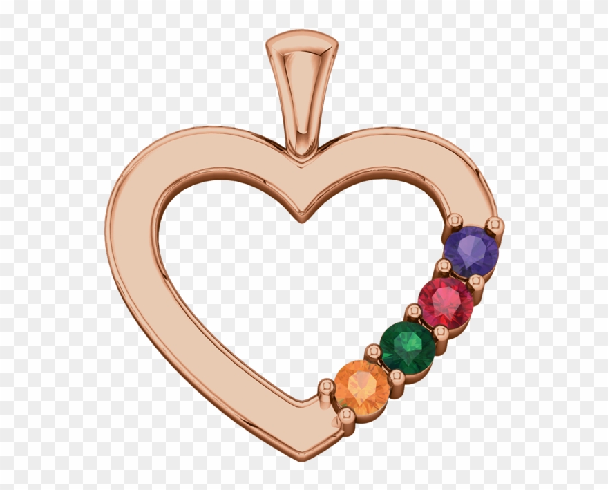 Necklace Clipart Heart Shaped Locket - Png Download