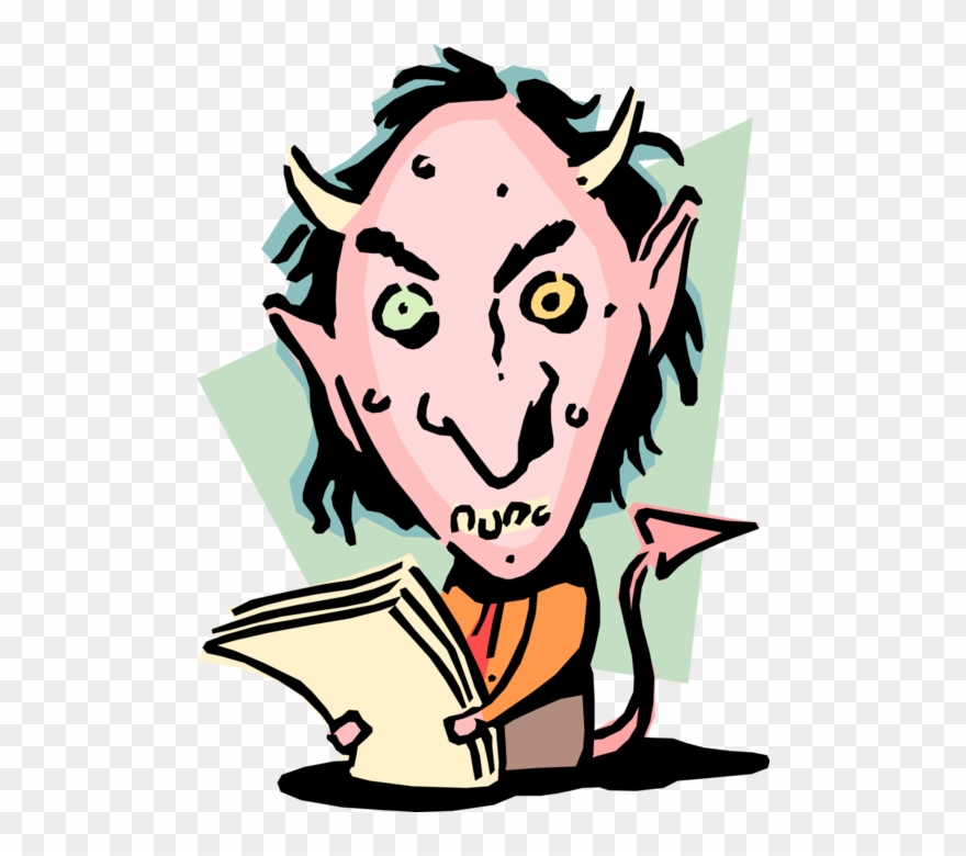 Evil Executive As Ugly Devil Image Illustration Clipart