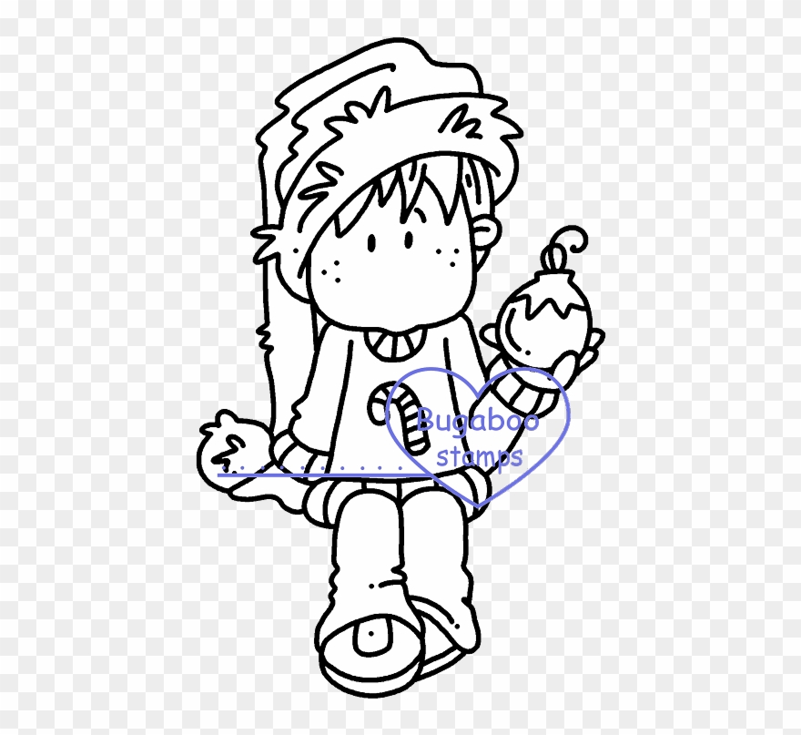 Christmas Brat Boy Ornament Clipart