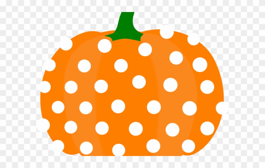 Pumpkin Clipart Polka Dot - Png Download