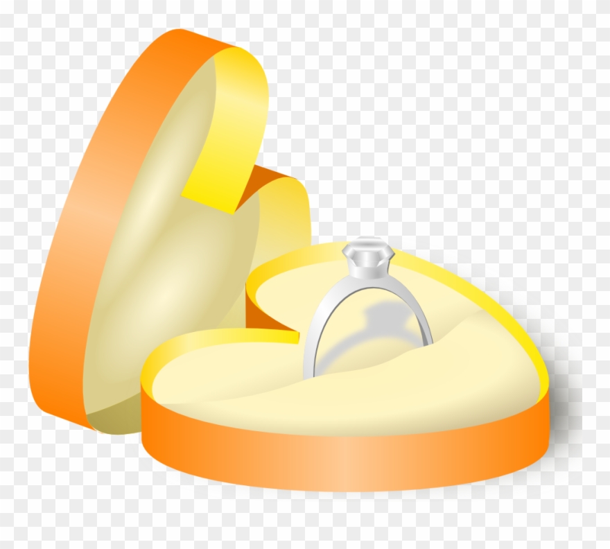 Wedding Ring In A Box Clipart