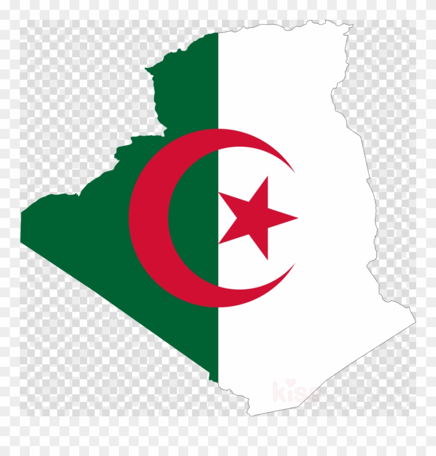 Algeria Flag Map Png Clipart Flag Of Algeria Transparent Png