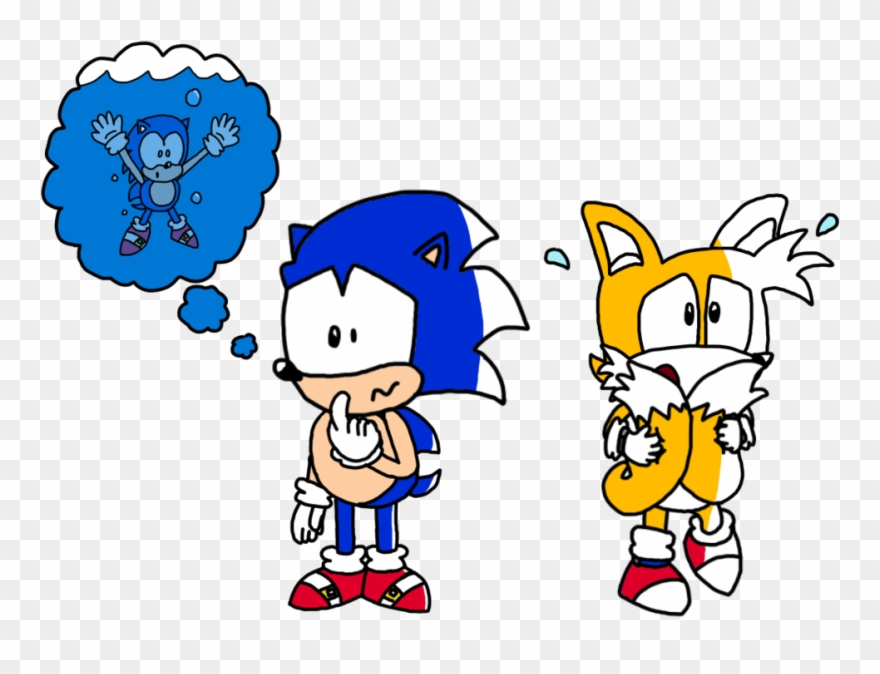 Sonic And Tails In Castle Eggman Zone Clipart
