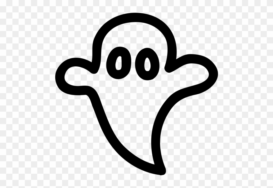 Ghost Rubber Stamp Clipart