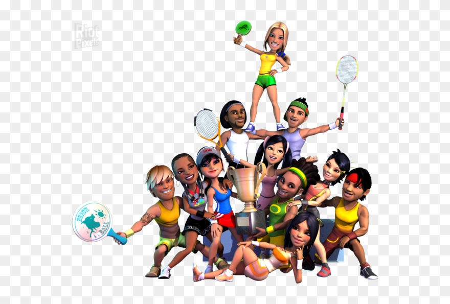 Badminton In Plainpalais Clipart