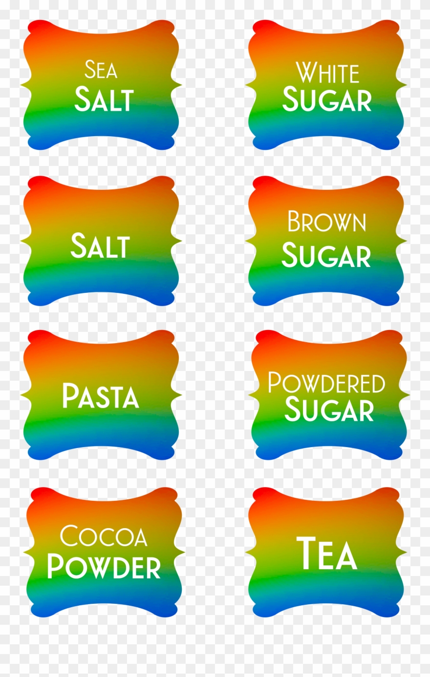 Salt, Pasta, Cocoa Powder, White Sugar, Brown Sugar, Clipart