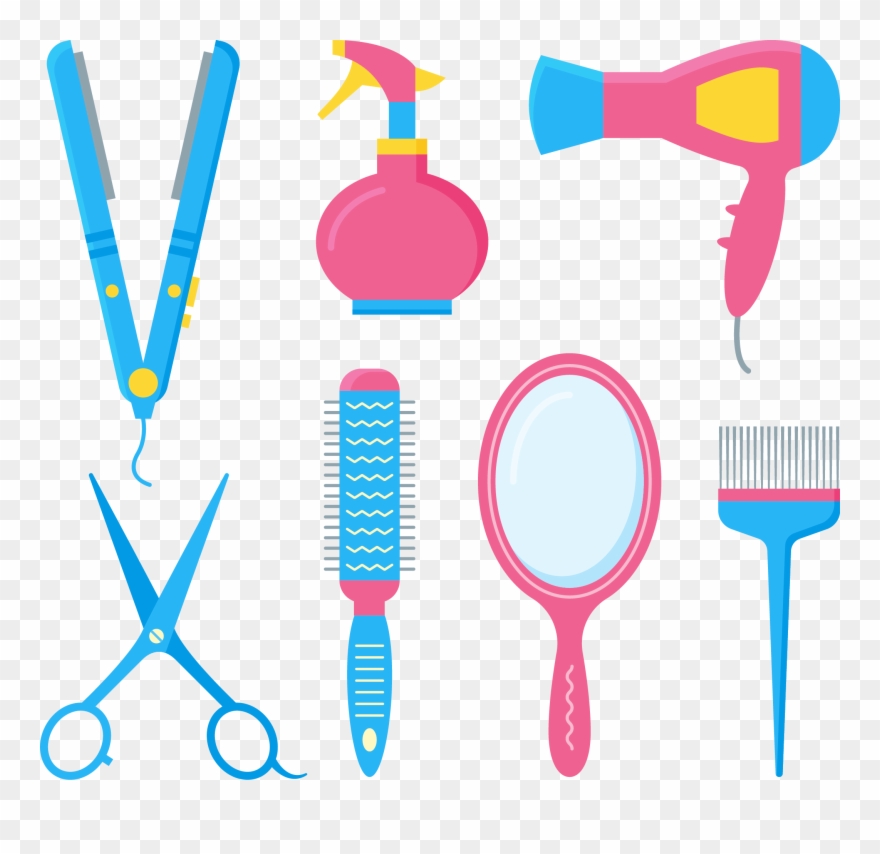 Comb Hairdresser Barbershop Hair Dryer Hairbrush Clipart