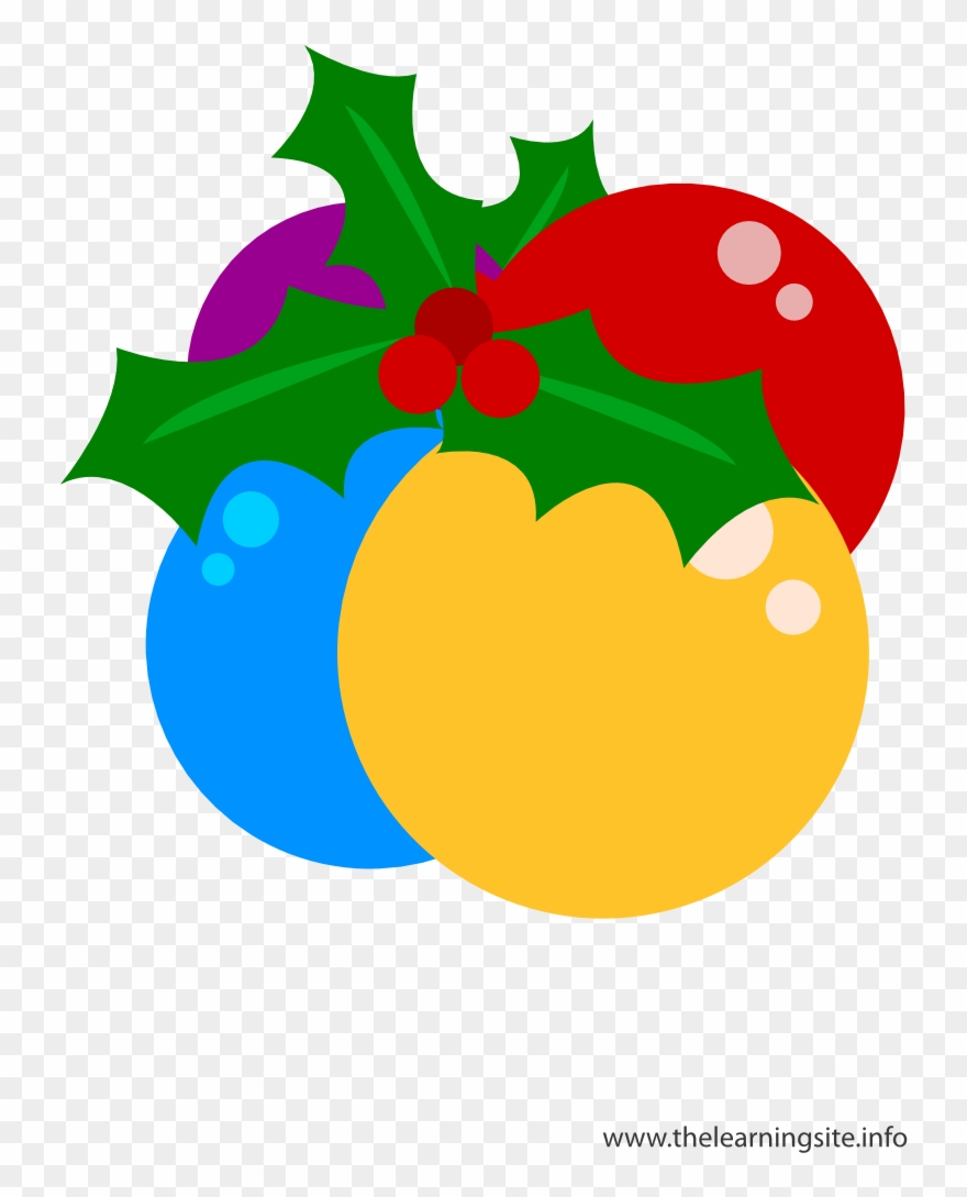 Flashcard Christmas Balls Clipart