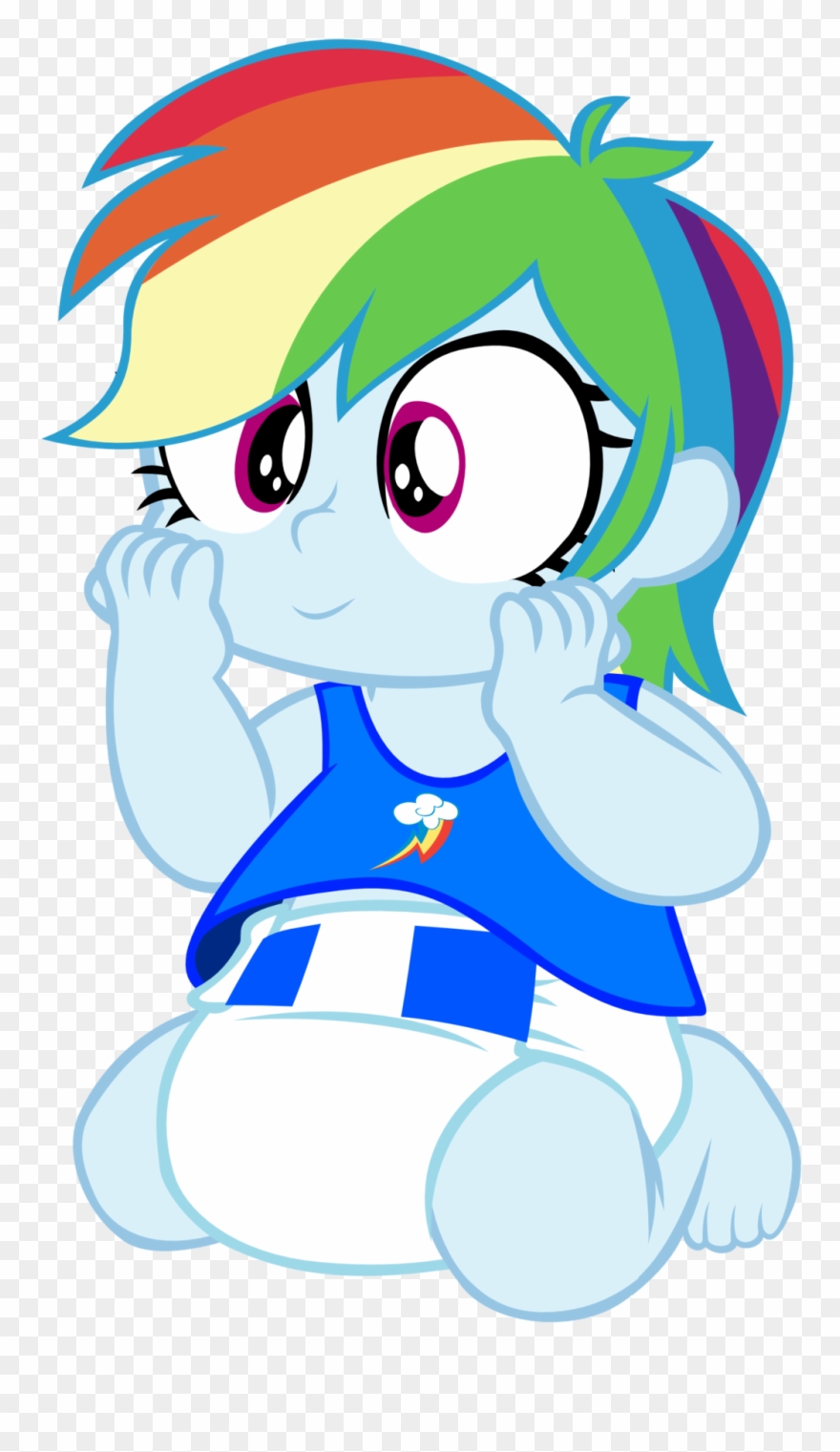 Baby Equestria Girl Rainbow Dash By Megarainbowdash2000 Clipart