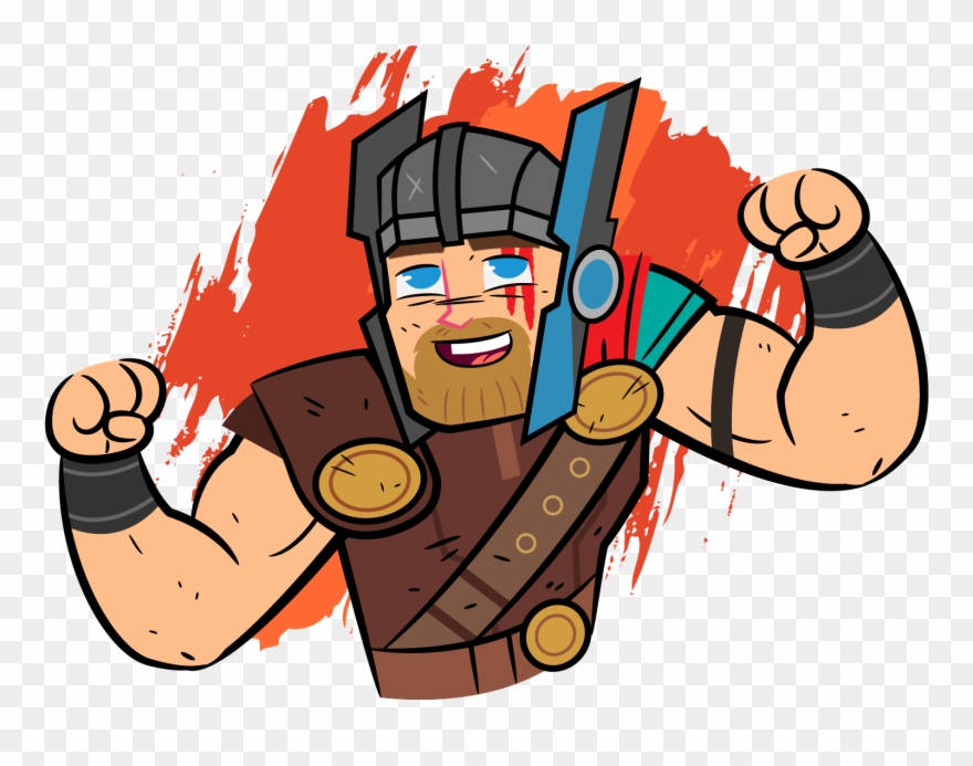 Marvel Thor Ragnarok Animated Facebook Messaging Sticker Clipart