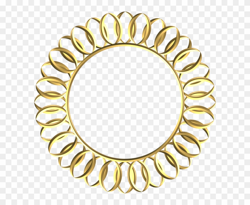 Frame, Gold, Ornate, Metal, Ornament, Decoration Clipart