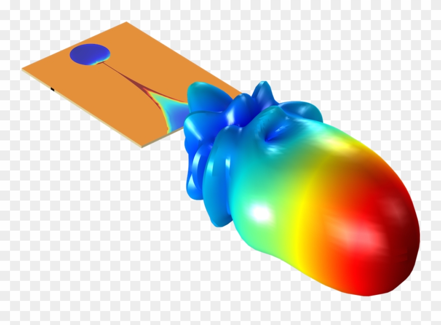 An Image Plotting A Common Wave Electromagnetics Problem, Clipart