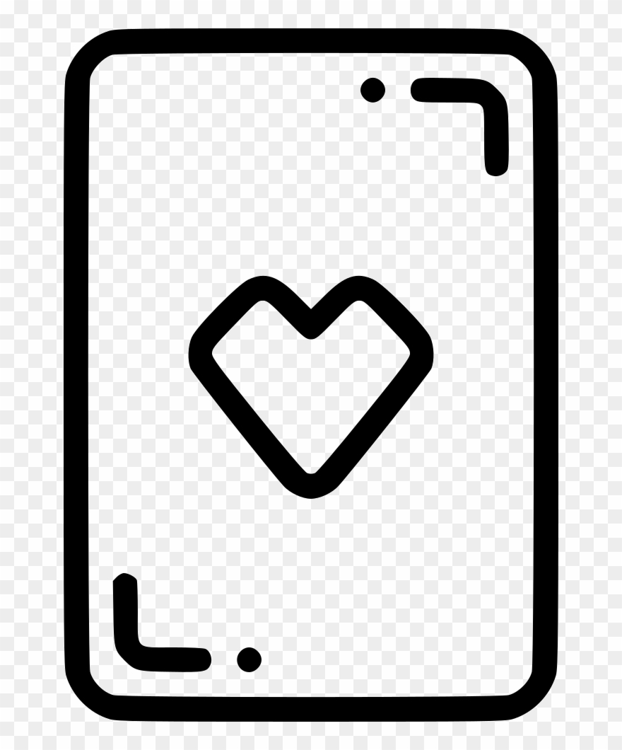 Casino Playing Card Heart Gamble Luck Comments Clipart