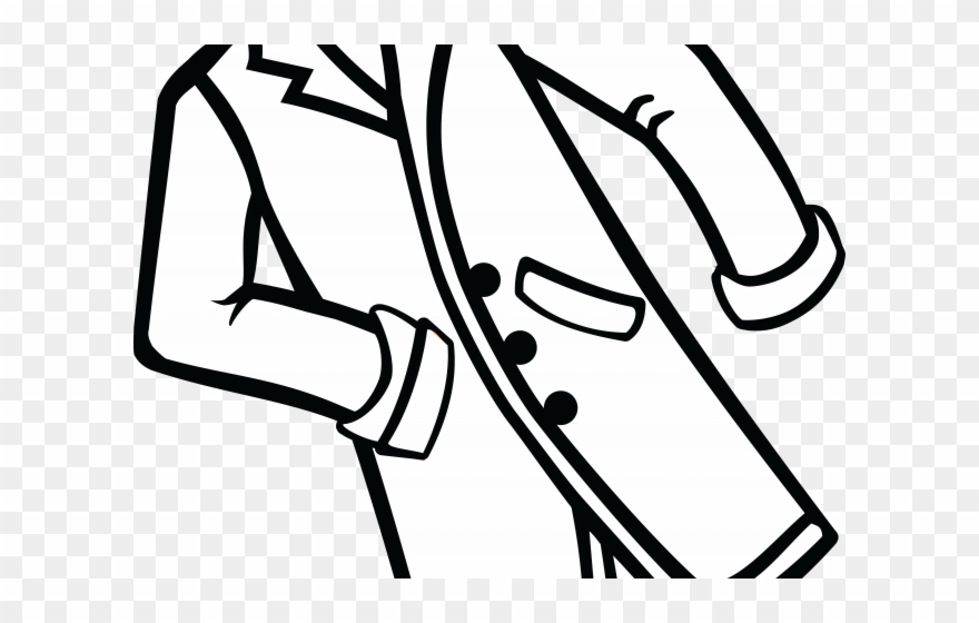 Jacket Clipart Line Drawing - Png Download