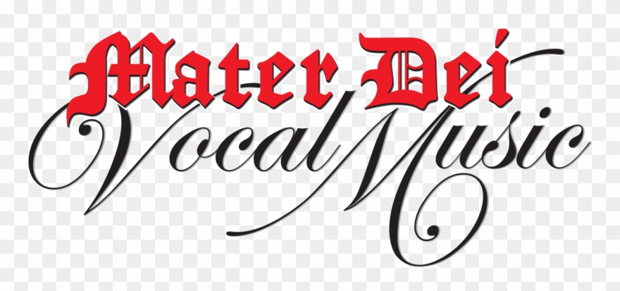 Mater Dei Vocal Music Clipart