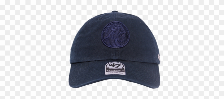 Minnesota Timberwolves Navy Primary Clean Up Hat Clipart