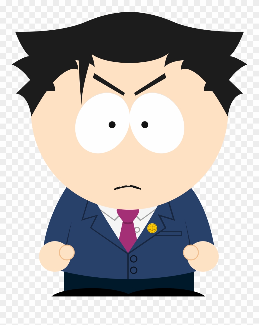 I Recreated Phoenix Wright In The South Park Style Clipart