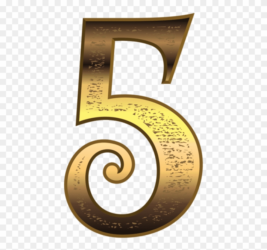 Download Old Gold Number Five Clipart Png Photo Transparent Png