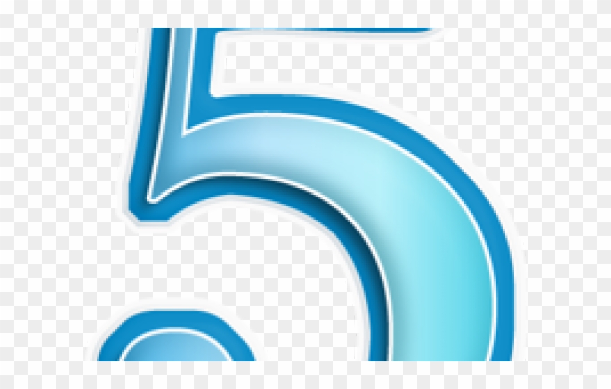 Numbers Clipart Five - Png Download
