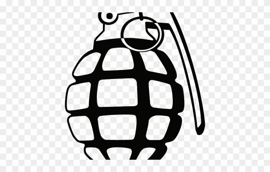 Grenade Clipart Sketch - Png Download