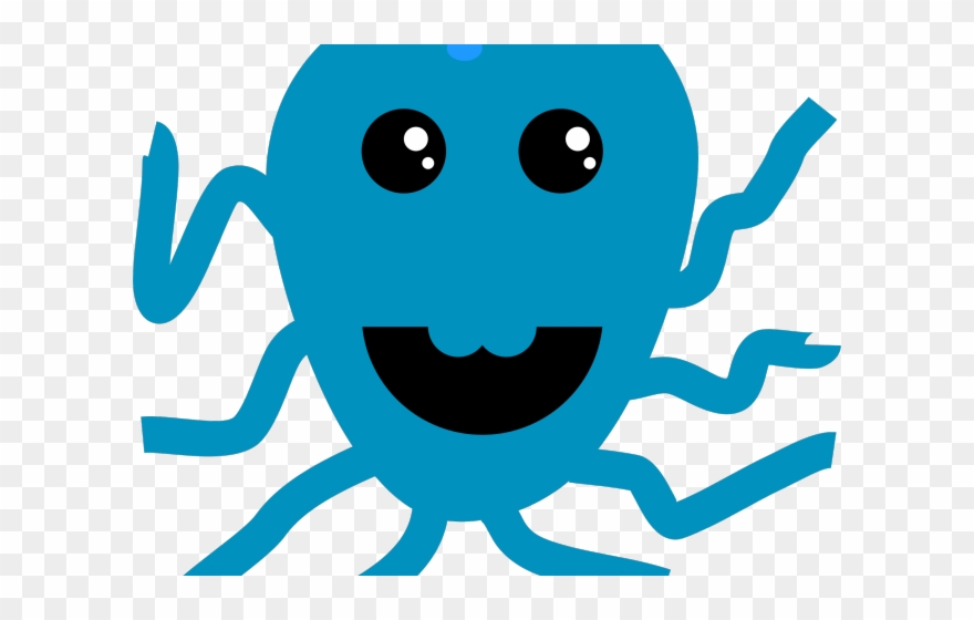 Octopus Clipart Crazy - Png Download