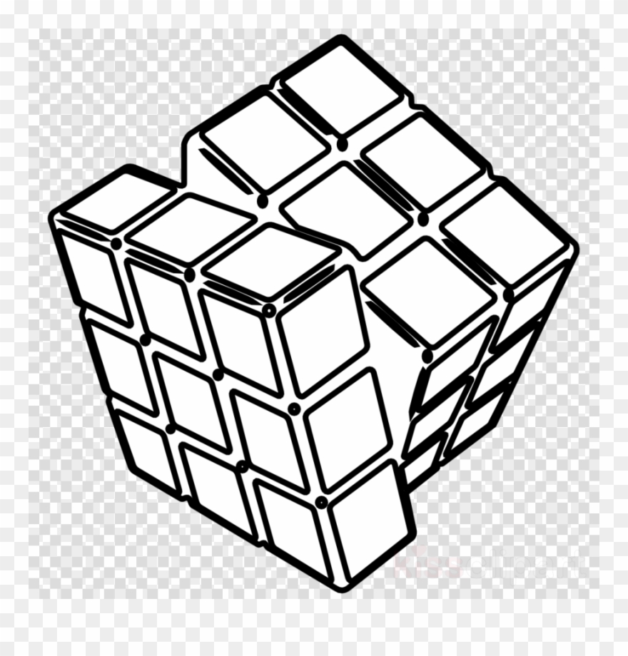 Download Rubik's Cube Coloring Pages Clipart Rubik's - Png Download