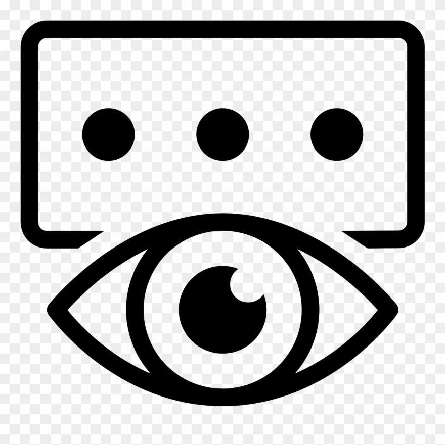 Show Password Icon In Iphone Style Clipart