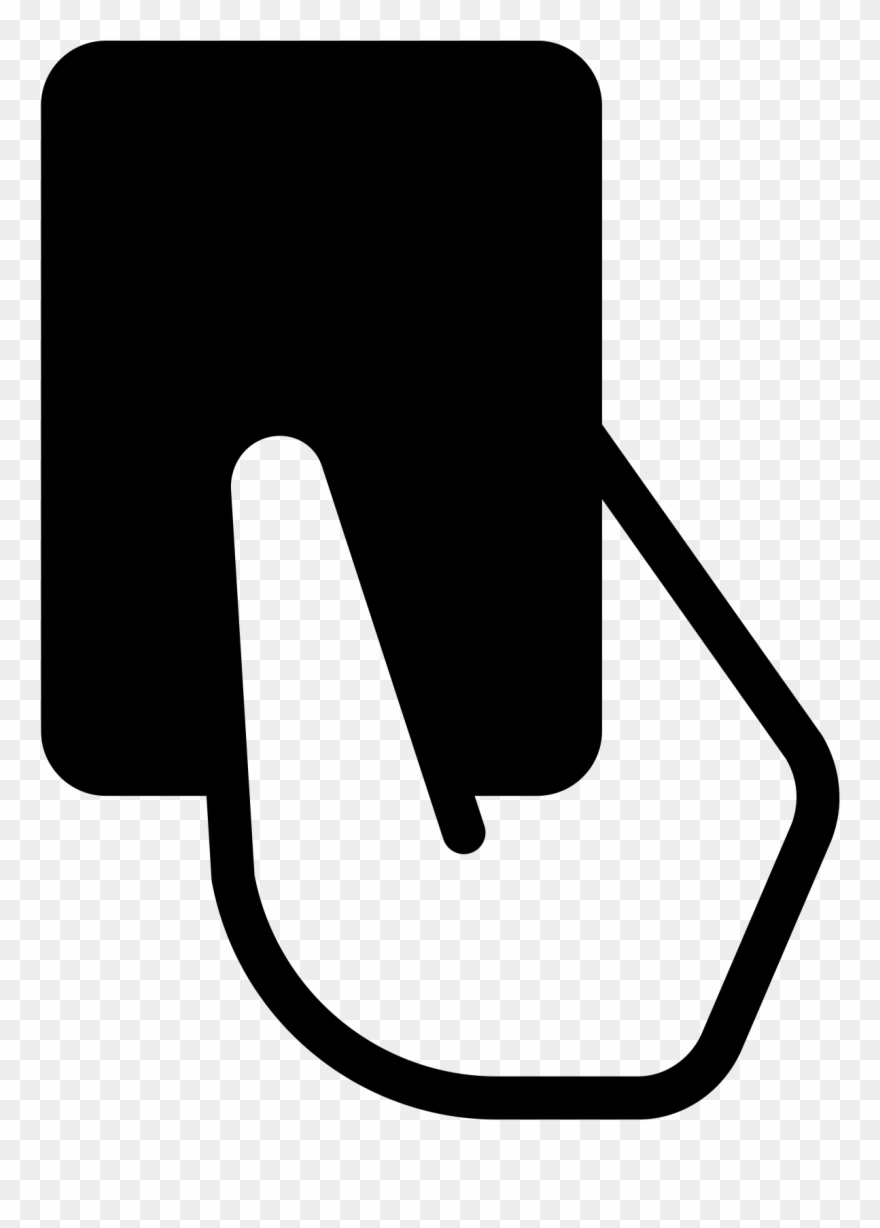 It's An Icon With A Hand Holding A Rectangular Foul Clipart