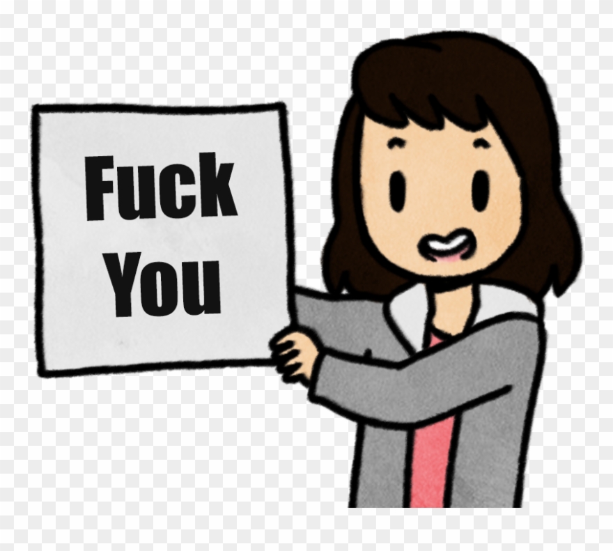 Fuck I You Facial Expression Text Cartoon Human Behavior Clipart