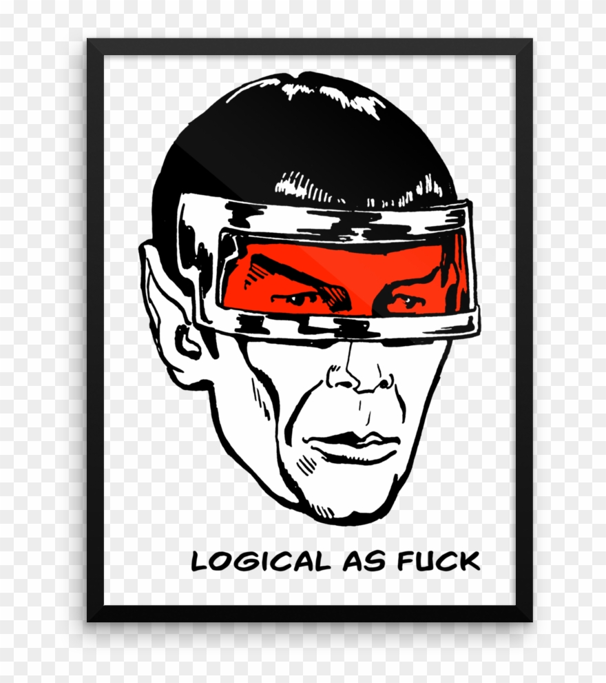 Logical As Fuck Framed Poster Clipart