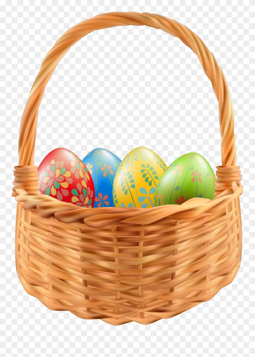 Easter Egg Easter Basket Clip Art - Png Download