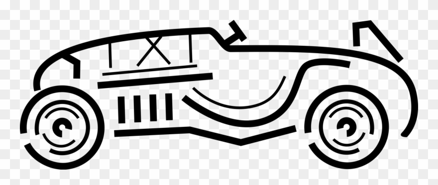 Race Car Image Illustration Of Antique Or Clipart