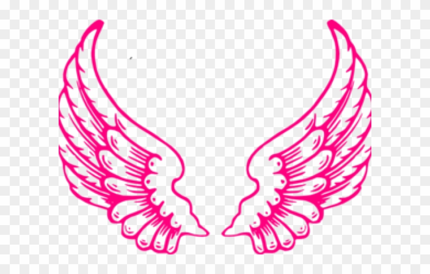 Wings Tattoos Clipart Pink - Png Download