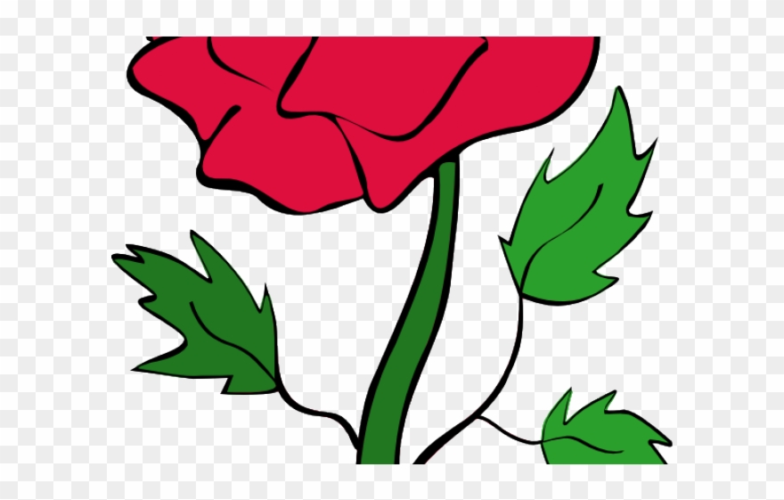 Red Rose Clipart Rose Bush - Png Download