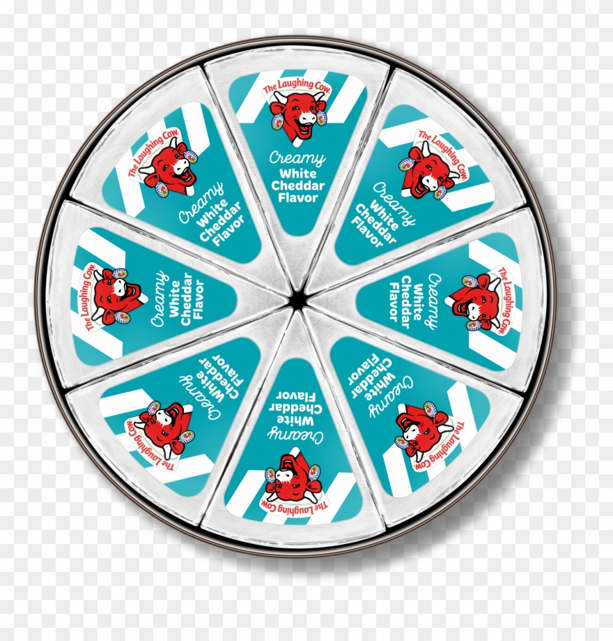 The Laughing Cow Light White Cheddar Spreadable Cheese Clipart
